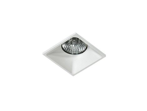 PIO podhledové svítidlo 1x Gu10 50W bez zdroje 7,6cm hranaté IP20, bílé 1