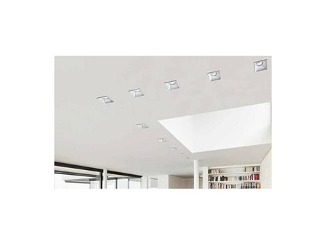 PIO podhledové svítidlo 1x Gu10 50W bez zdroje 7,6cm hranaté IP20, bílé 3