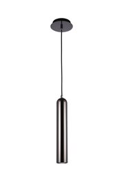 Tubo 1 závěsné svítidlo 1x GU10 50W bez zdroje 13cm IP20, černá/chrom
