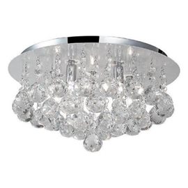 Bolla 38 stropní svítidlo 5x G9 40W bez zdroje 38cm IP20, chrom/křišťál