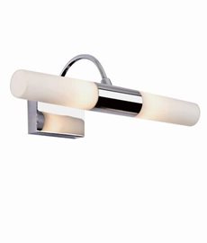 Liliane koupelnové nástěnné svítidlo 2x G9 33W bez zdroje 36cm IP44, chrom/opál