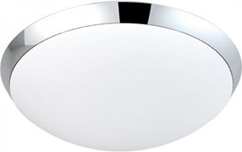 Rita koupelnové přisazené svítidlo 2x E27 20W bez zdroje 35cm IP54, chrom/bílá