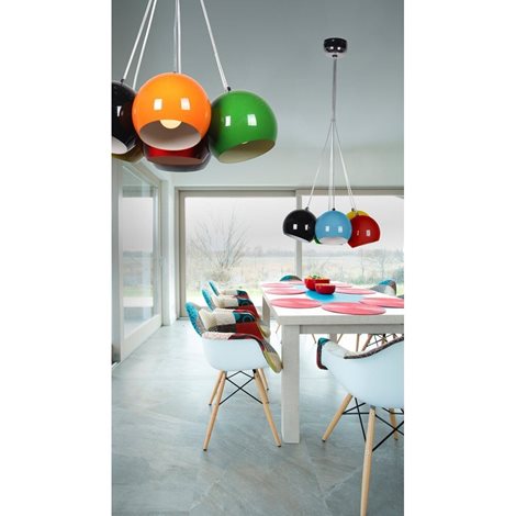 Noa závěsné svítidlo 7x E14 40W bez zdroje 45cm IP20, multicolor 2
