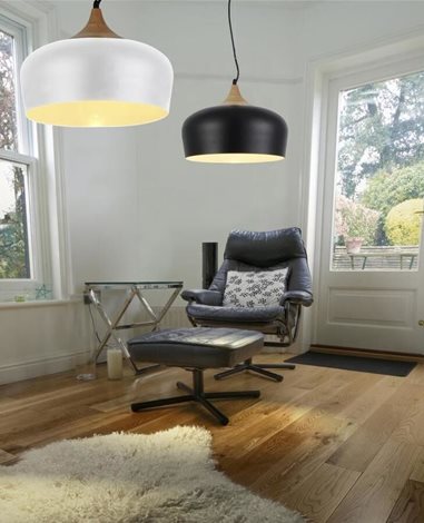 Parma závěsné svítidlo 1x E27 60W bez zdroje 35cm IP20, bílé 2