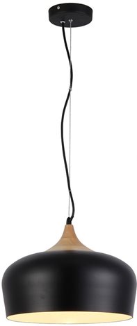 Parma závěsné svítidlo 1x E27 60W bez zdroje 35cm IP20, černé 1