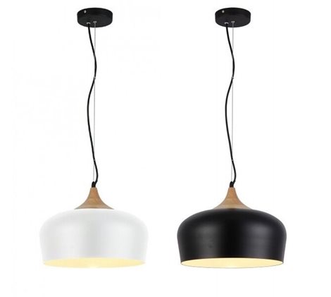 Parma závěsné svítidlo 1x E27 60W bez zdroje 35cm IP20, černé 3