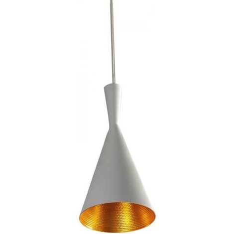 Vita závěsné svítidlo 1x E27 60W bez zdroje 18cm IP20, bílá/zlatá 2