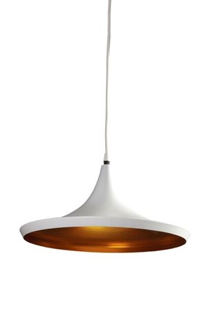 Chink závěsné svítidlo 1x E27 40W bez zdroje 36cm IP20, bílá/zlatá 1