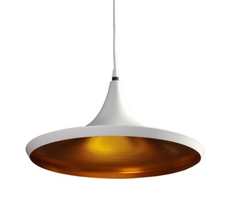 Chink závěsné svítidlo 1x E27 40W bez zdroje 36cm IP20, bílá/zlatá 3