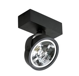 Jerry 1 12V přisazené bodové svítidlo 1x GU10 50W bez zdroje IP20, černé