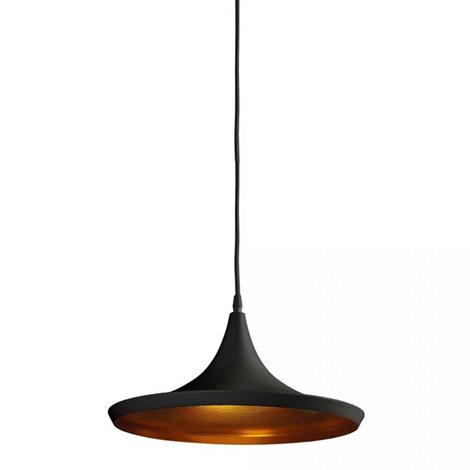 Chink závěsné svítidlo 1x E27 40W bez zdroje 36cm IP20, černá/zlatá 1