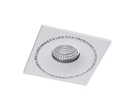 Simon pohledové svítidlo 1x GU10 50W bez zdroje 9,8cm hranaté IP20, bílé