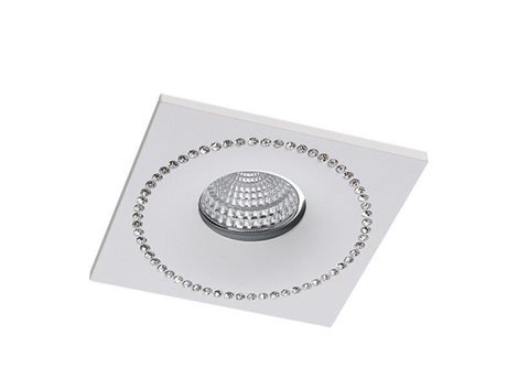 Simon pohledové svítidlo 1x GU10 50W bez zdroje 9,8cm hranaté IP20, bílé