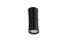 Lino přisazené svítidlo 1x GU10 50W bez zdroje 6,8cm kulaté IP20, černé