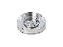 Vektor zápustné svítidlo 1x GU10 50W bez zdroje 10cm kulaté IP20, křišťálové
