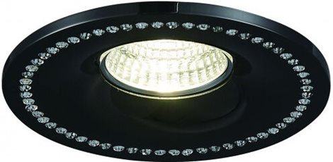 Simon Round zápustné svítidlo 1x GU10 50W bez zdroje 9,8cm kulaté IP20, černé 2