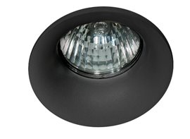 Ivo podhledové svítidlo 1x GU10 50W bez zdroje 7,6cm kulaté IP20, černé