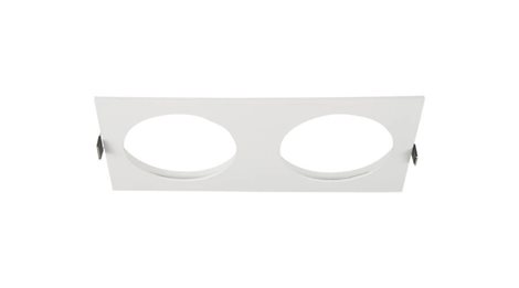 Hugo 2 podhledové svítidlo 2x GU10 50W bez zdroje 23,3cm hranaté IP20, bílé 1