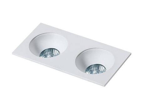 Hugo 2 podhledové svítidlo 2x GU10 50W bez zdroje 23,3cm hranaté IP20, bílé 2