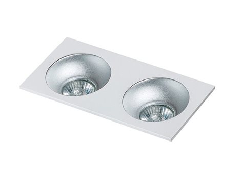 Hugo 2 podhledové svítidlo 2x GU10 50W bez zdroje 23,3cm hranaté IP20, bílé 4