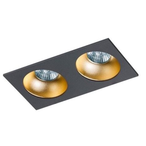 Hugo 2 podhledové svítidlo 2x GU10 50W bez zdroje 23,3cm hranaté IP20, černé 2