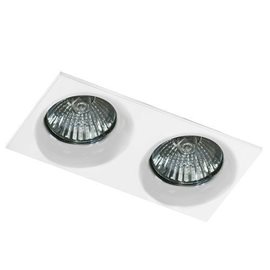 Ivo Square podhledové svítidlo 2x GU10 50W bez zdroje 16cm hranaté IP20, bílé