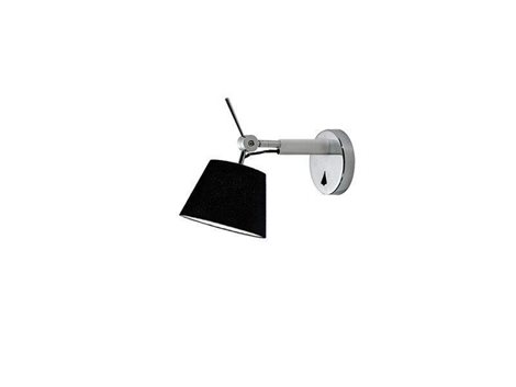 Zyta XS ALU nástěnná lampa s vypínačem 1x E27 60W bez zdroje IP20, hliník/černá 2