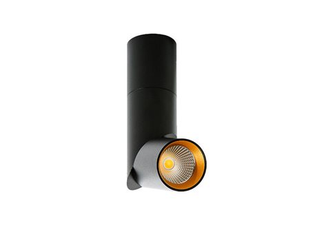 Santos stropní bodové svítidlo LED 14W 1135lm 3000K 5cm kulaté IP20, černá/zlatá 1