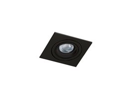 Caro Square podhledové svítidlo 1x GU10 50W bez zdroje 9,3cm hranaté IP20, černé