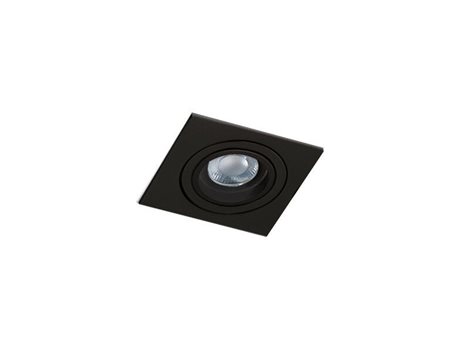 Caro Square podhledové svítidlo 1x GU10 50W bez zdroje 9,3cm hranaté IP20, černé 1