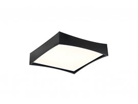 Veccio stropní svítidlo LED 30W 2100lm 3000K stmívatelné 40cm hranaté IP20, černé