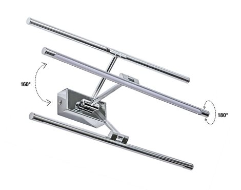Davinci nástěnné svítidlo 16W 1200lm 3000K 90cm IP20, pískovaný nikl 2