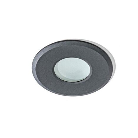 Oscar koupelnové podhledové svítidlo 1x GU10 50W bez zdroje 10cm kulaté IP44, černé 1