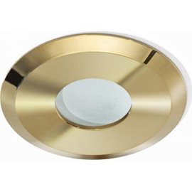 Oscar koupelnové podhledové svítidlo 1x GU10 50W bez zdroje 10cm kulaté IP44, zlaté