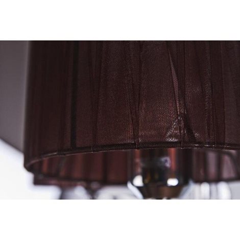 IMPRESS závěsné svítidlo 7x E27 50W bez zdroje 80cm IP20, hnědá/chrom 2