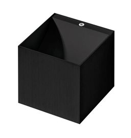 Mars nástěnné svítidlo 1x G9 40W bez zdroje 10cm hranaté IP20, černé