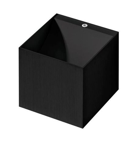 Mars nástěnné svítidlo 1x G9 40W bez zdroje 10cm hranaté IP20, černé 1