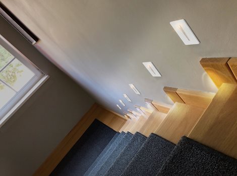 Raggio venkovní zápustné schodišťové svítidlo LED 3W 240lm 3000K 5cm hranaté IP54, saténový nikl 2