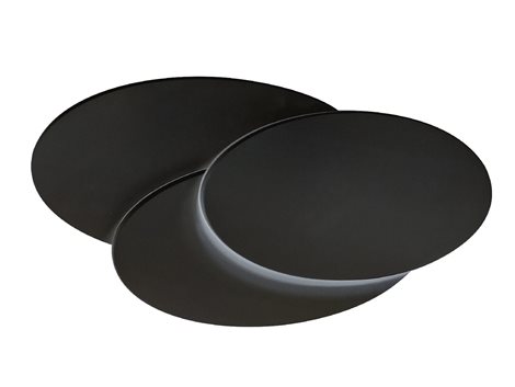 Clover nástěnné svítidlo LED 12W 840lm 3000K 28cm IP20, černé 1