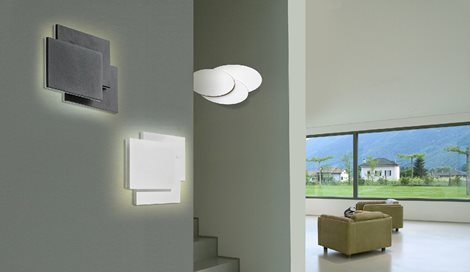 Clover nástěnné svítidlo LED 12W 840lm 3000K 28cm IP20, bílé 2