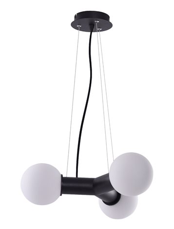 Pope závěsné svítidlo 3x E27 40W bez zdroje 38cm IP20, černé