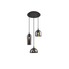 Blanca 3 závěsné svítidlo 3x E14 40W bez zdroje 45cm IP20, kouřové