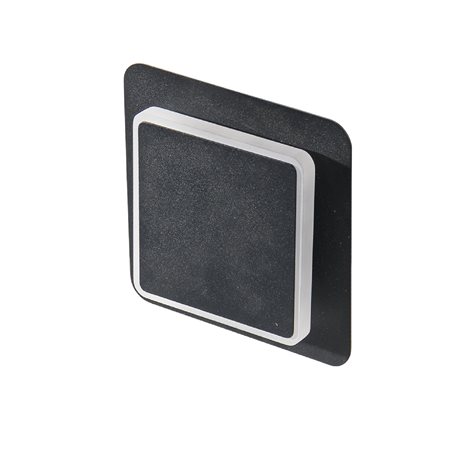 Onyx nástěnné svítidlo LED 6W 510lm 3200K 16cm hranaté IP20, černé 1