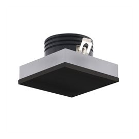 Oz nástěnné vestavné svítidlo LED 1W 85lm 4000K 5cm hranaté IP20, černé