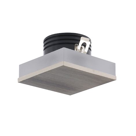 Oz nástěnné vestavné svítidlo LED 1W 85lm 4000K 5cm hranaté IP20, saténový nikl 1