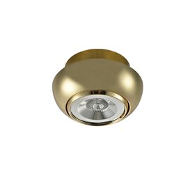 Nemo stropní zápustné svítidlo 1x GU10 50W bez zdroje 8,5cm kulaté IP20, zlaté