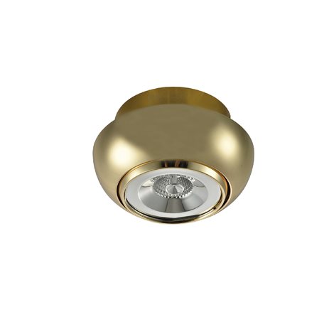 Nemo stropní zápustné svítidlo 1x GU10 50W bez zdroje 8,5cm kulaté IP20, zlaté