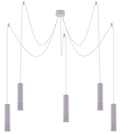 Locus L závěsné bodové svítidlo 5x GU10 35W bez zdroje 130cm kulaté IP20, bílé