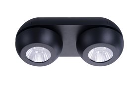 OJOS 2 přisazené bodové svítidlo LED 18W 1400lm 3000K IP20, černé