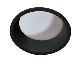 AIDA podhledové svítidlo LED 16W 1300lm 3000K 14,5cm kulaté IP20, černé